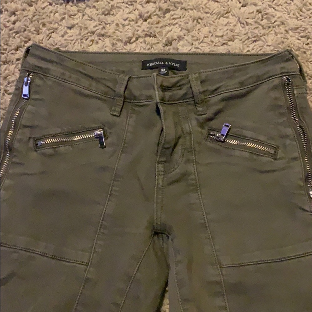 Kendall & Kylie olive green limited pants!!!!!***